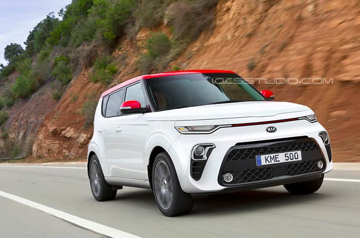 rendu du Kia Soul SK3