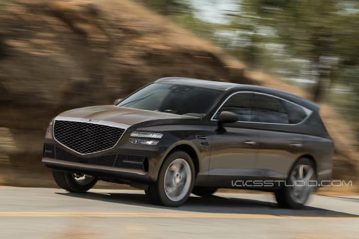 genesis gv80 suv render