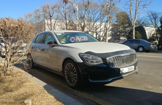 kia k900 spied (1)