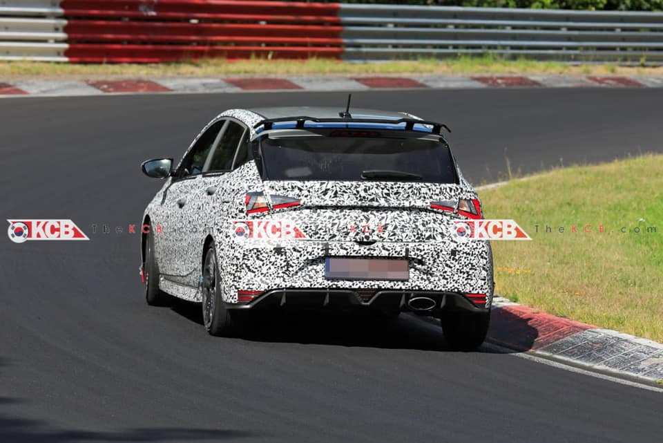 Image du Hyundai i20 N camouflé
