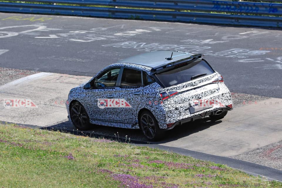 Image du Hyundai i20 N camouflé