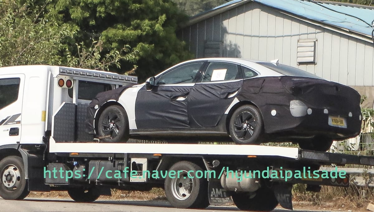 Hyundai Sonata Hybrid Spied in South Korea