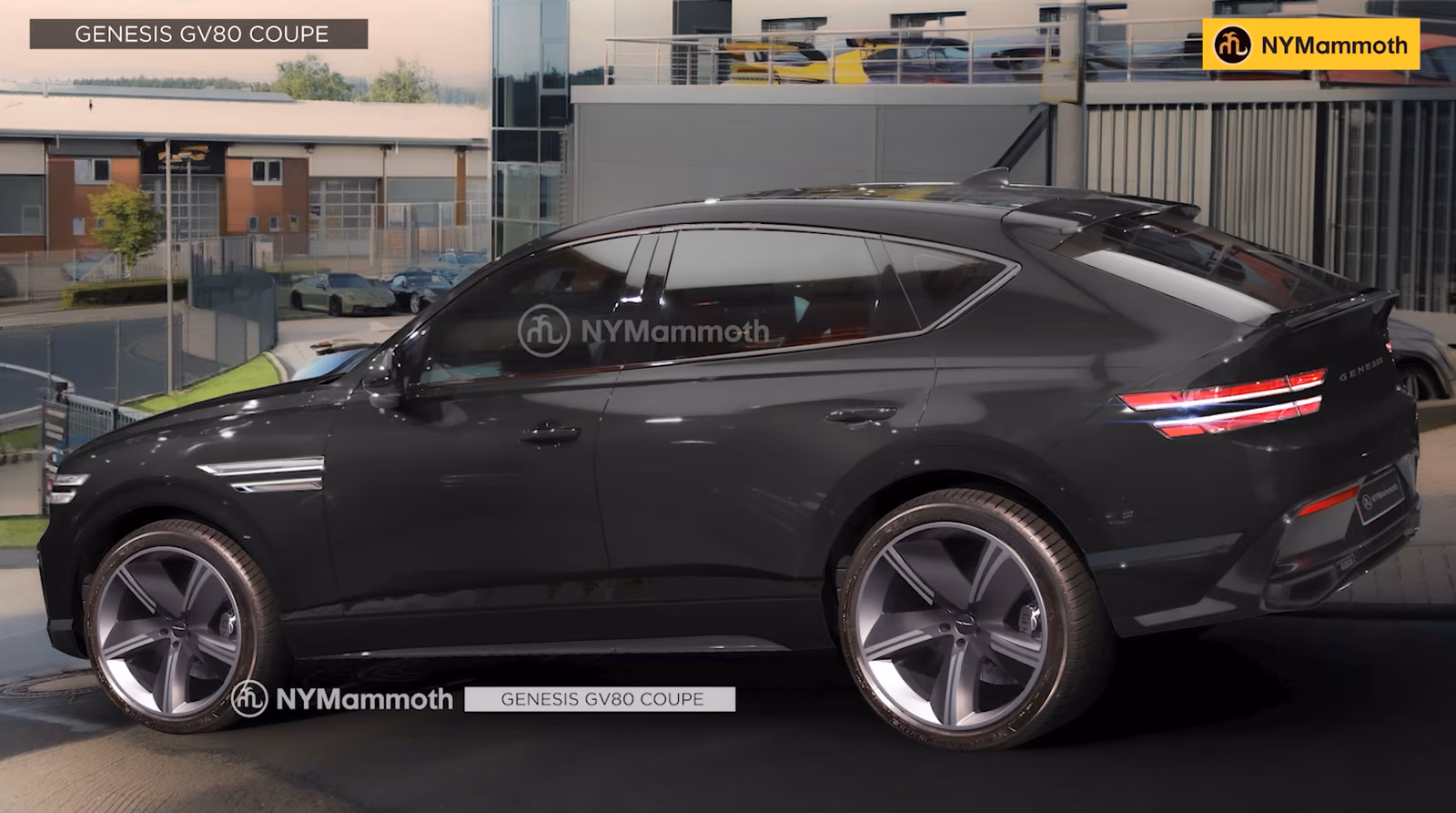 genesis gv80 coupe rendering