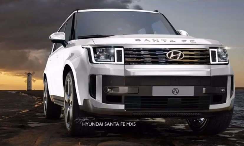 Hyundai Santa Fe MX5 Rendering