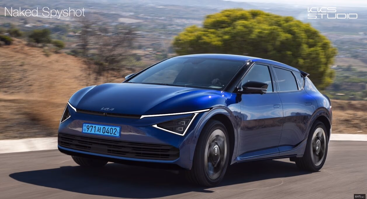 kia ev6 facelift rendering kksstudio