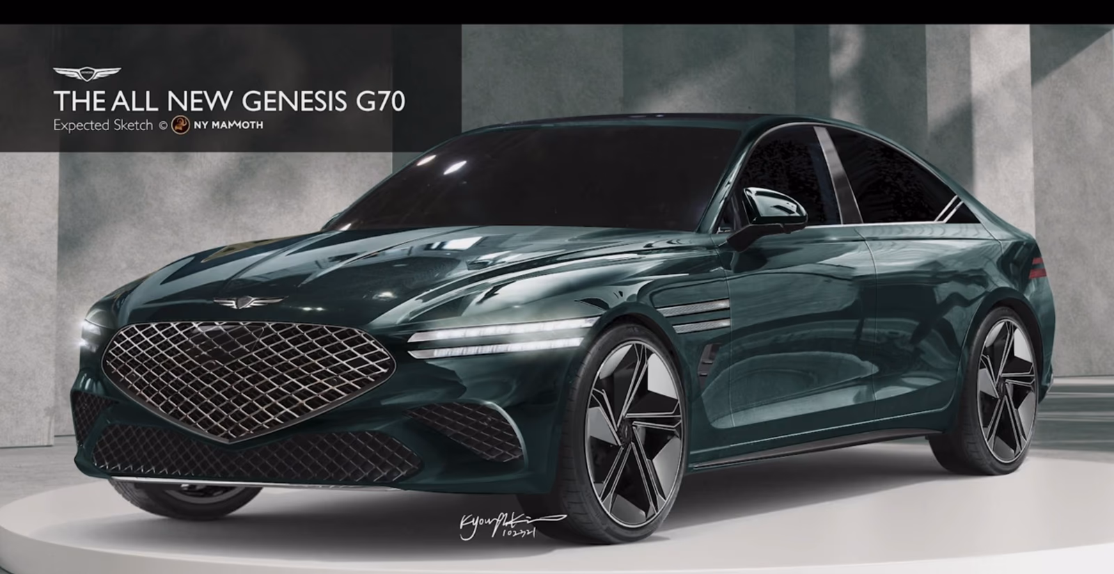 Next-gen Genesis G70 Imagined