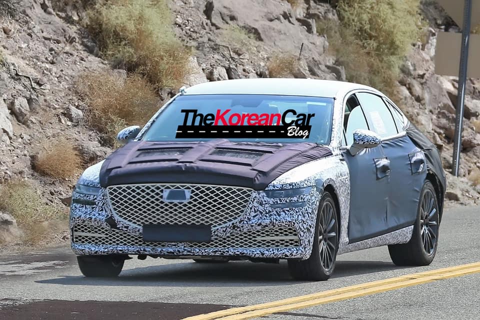 Genesis G80 captado, muestra el frontal (1)