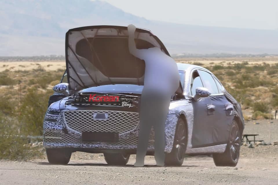 Genesis G80 captado, muestra el frontal (4)