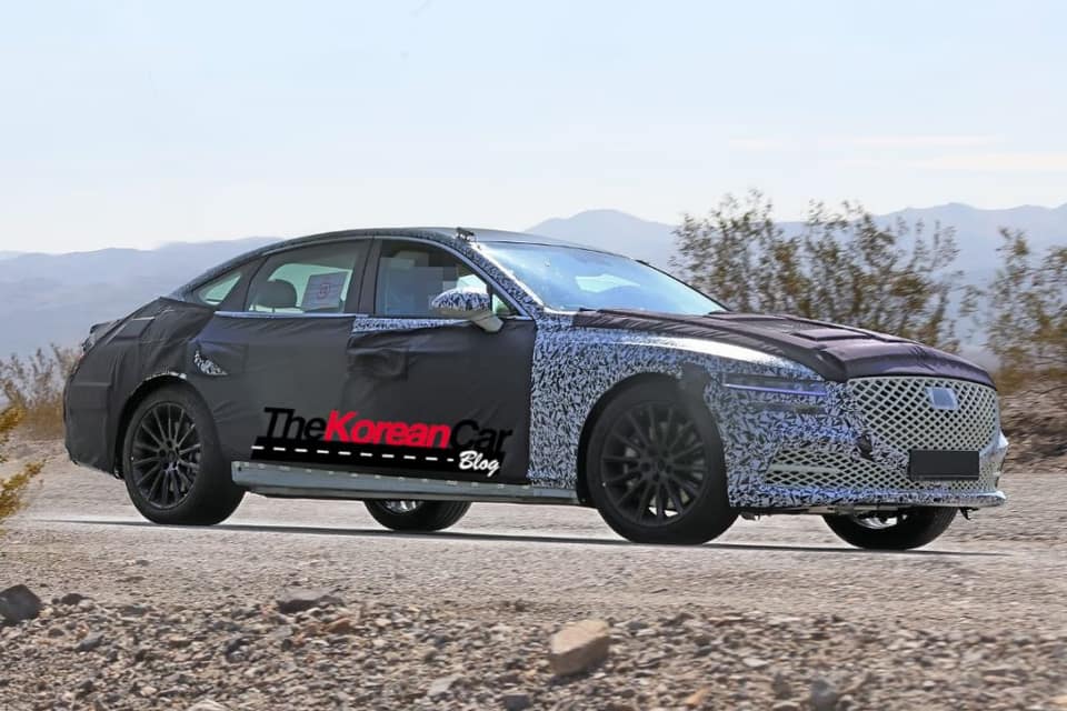 Genesis G80 captado, muestra el frontal (6)
