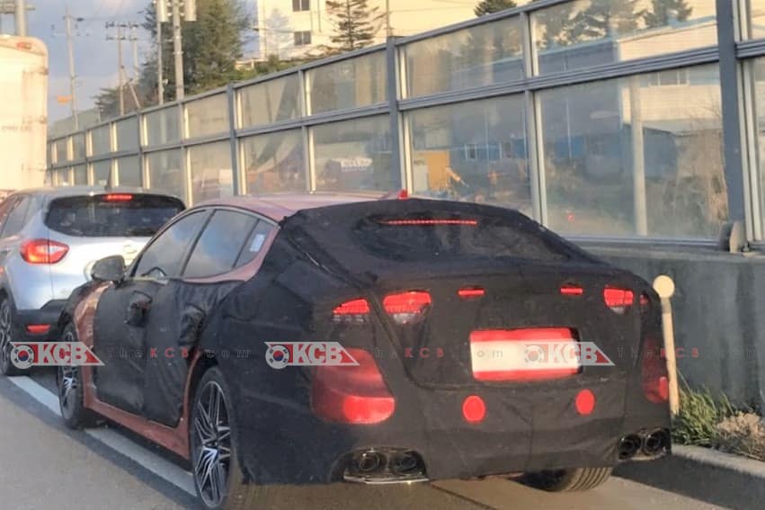 kia stinger facelift big exhaust