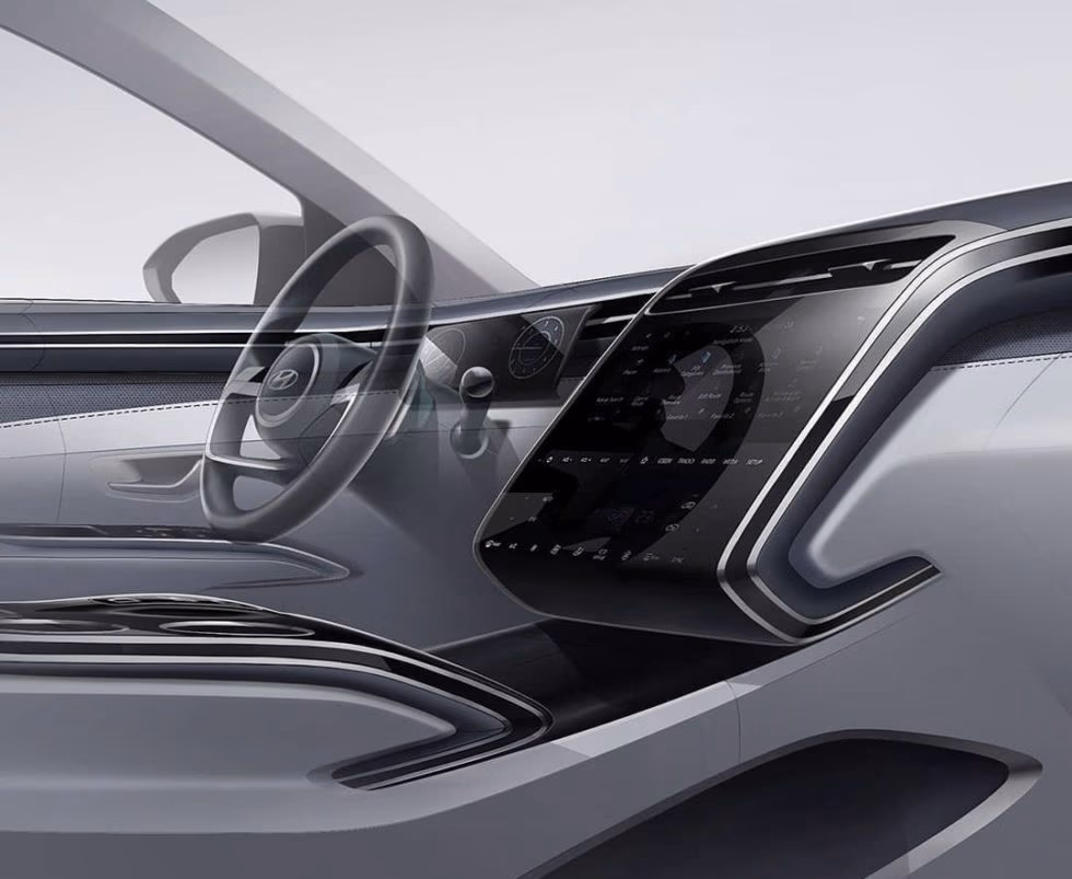 hyundai tucson interior sketch
