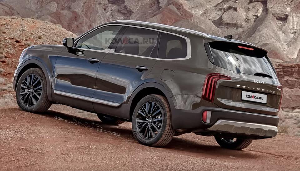 renderizado del Kia Telluride