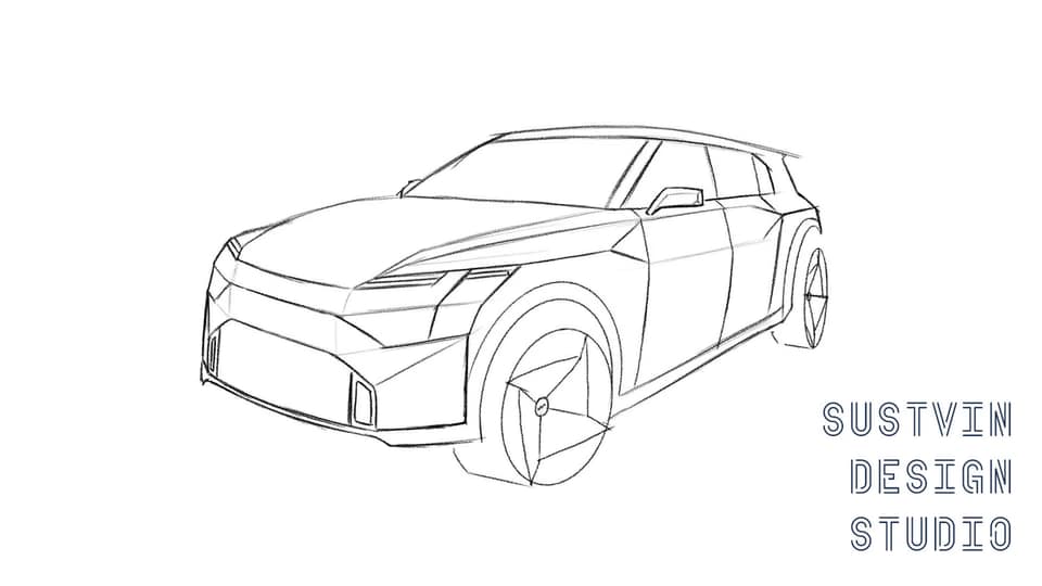 Renderizado del Kia EV4 por Sustvin