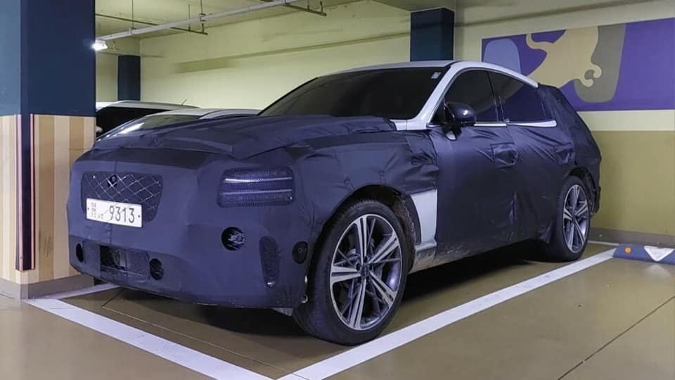 genesis gv80 coupe captado en corea del sur