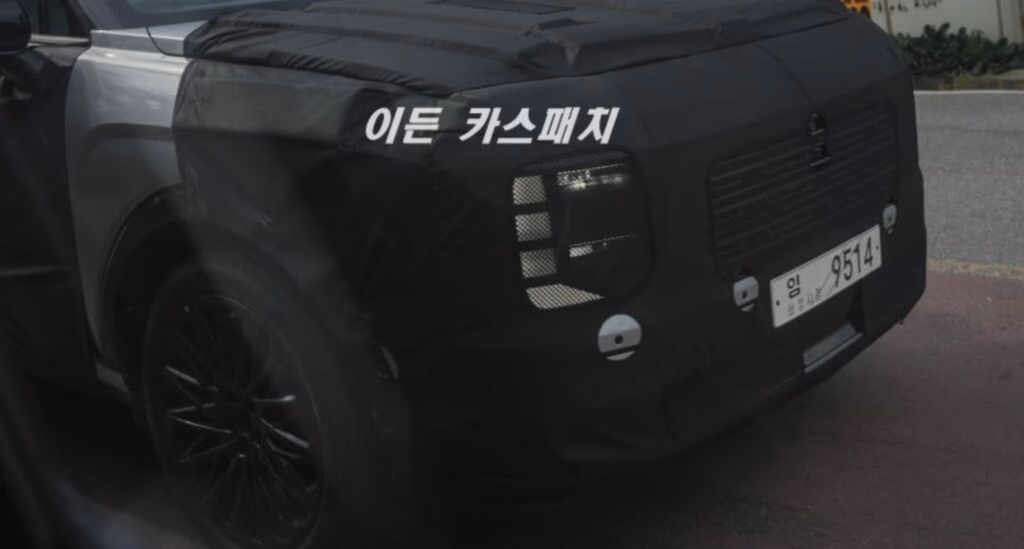 modelo de preserie del Hyundai Palisade captado 2