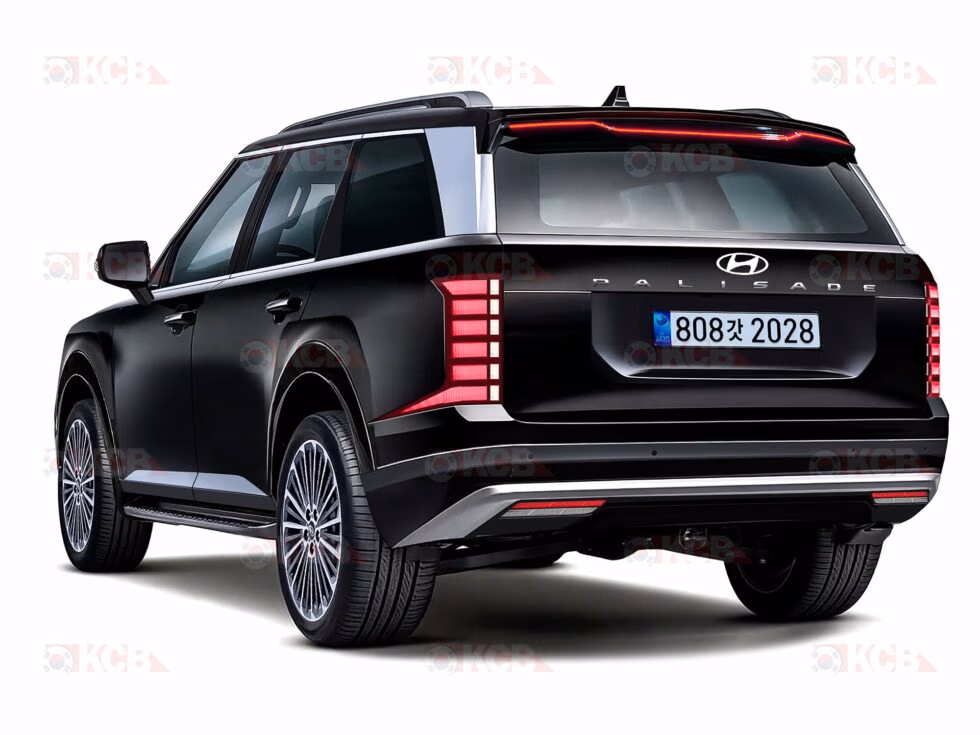 renderizado trasero del Hyundai Palisade 2026