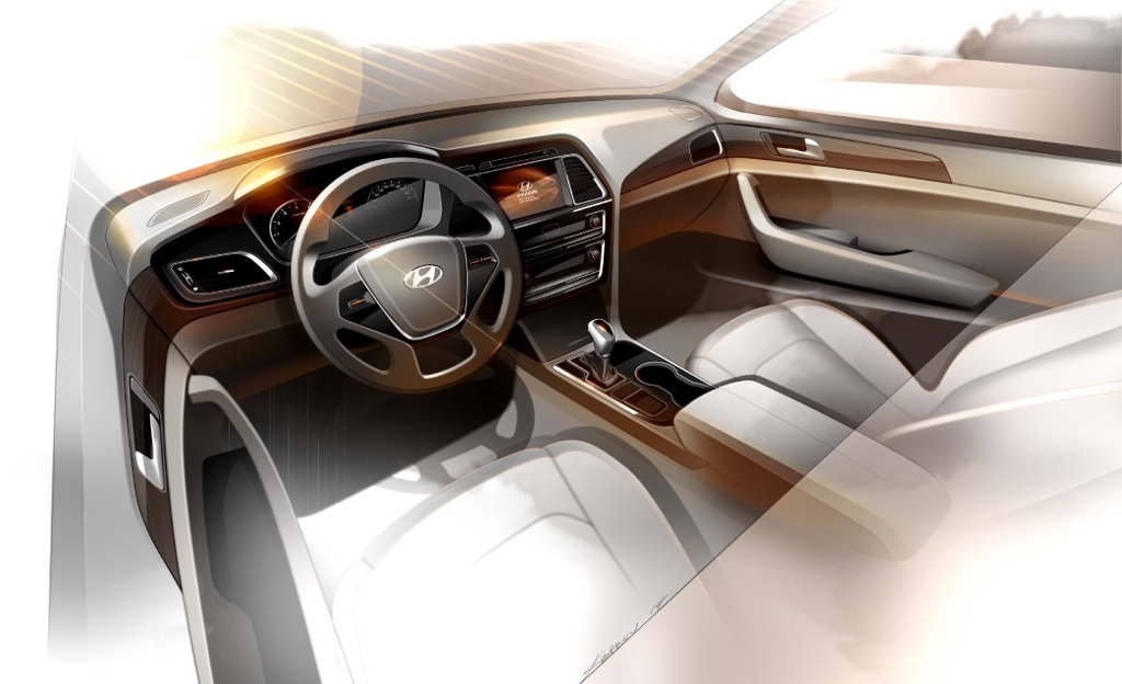 140305 All-new Sonata interior rendering