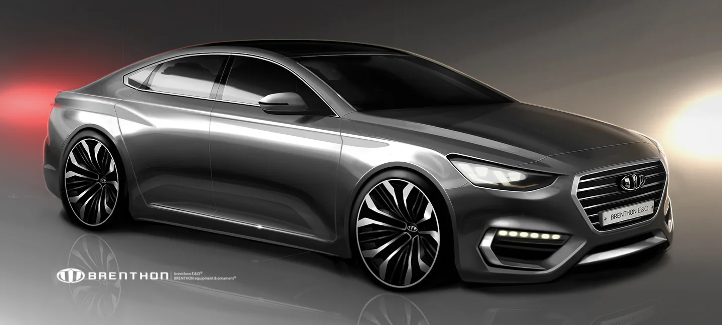 Render: The 6th generation Hyundai Grandeur