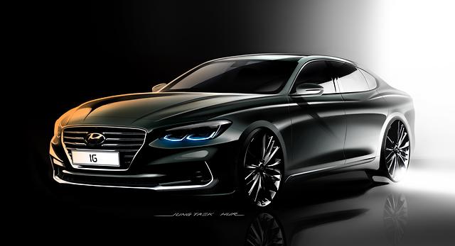 Hyundai Motor unveils first renderings of the All-new Azera [Update Gallery] 