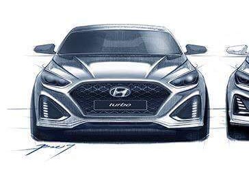 Official Hyundai Sonata Sketch Shows Aggressive Facelift