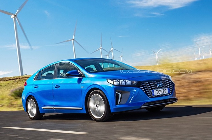 Render: Hyundai Ioniq Hybrid Facelift