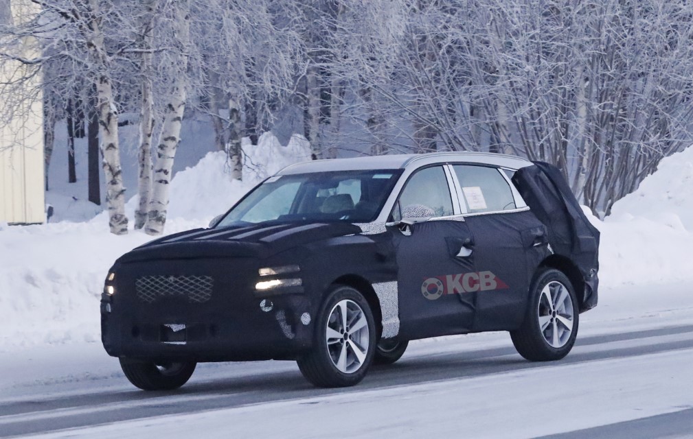 Genesis GV80 SUV Spied in the Arctic Circle