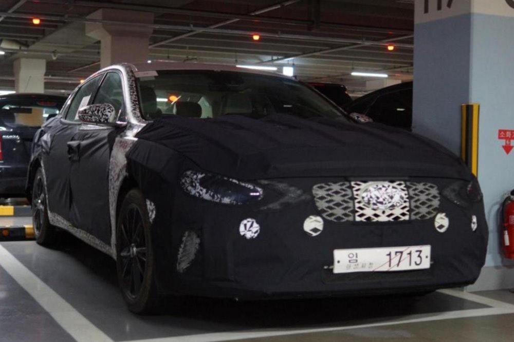 Hyundai Grandeur Facelift Spied in South Korea