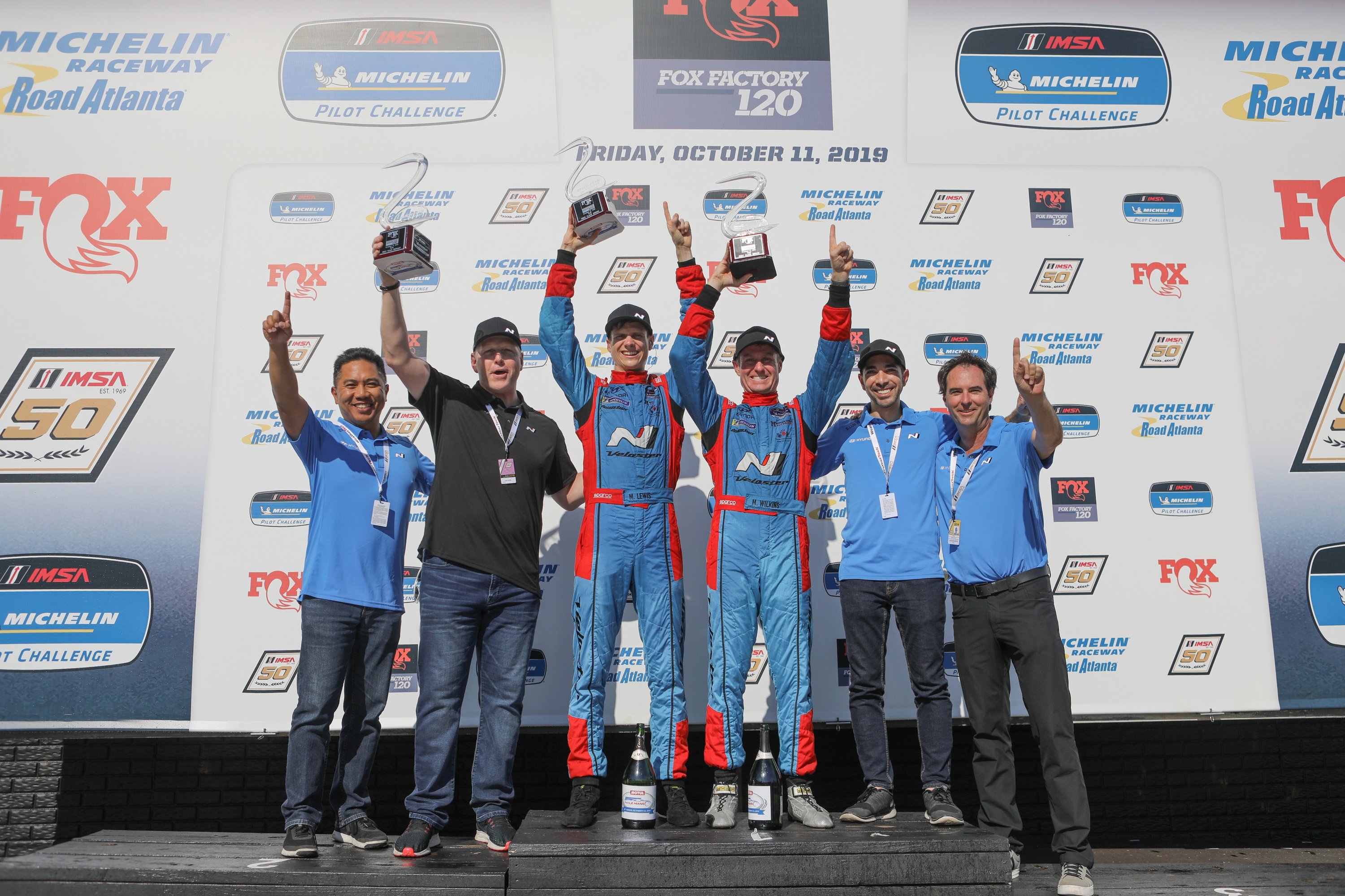Mark Wilkins and Michael Lewis Win 2019 IMSA Michelin Pilot Challenge Drivers’ Championship in Hyundai Veloster TCR Race Car
