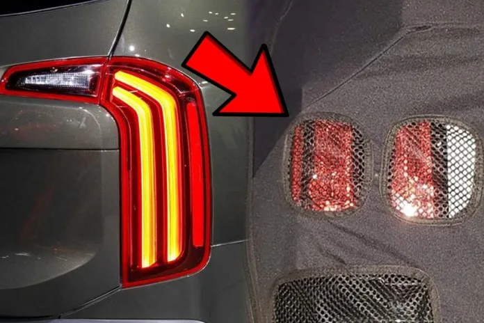 Kia Sorento Spied w/ Telluride Like Tailights