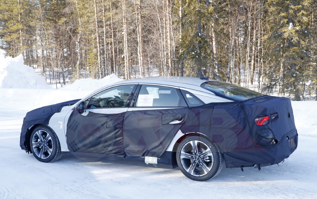 Kia K5 Spotted Testing AWD in the Arctic Circle - Korean Car Blog