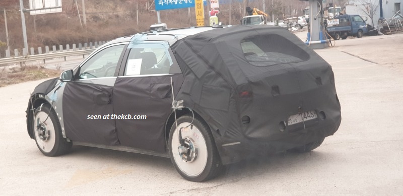 Hyundai 45 EV Spied with Weird Wheels
