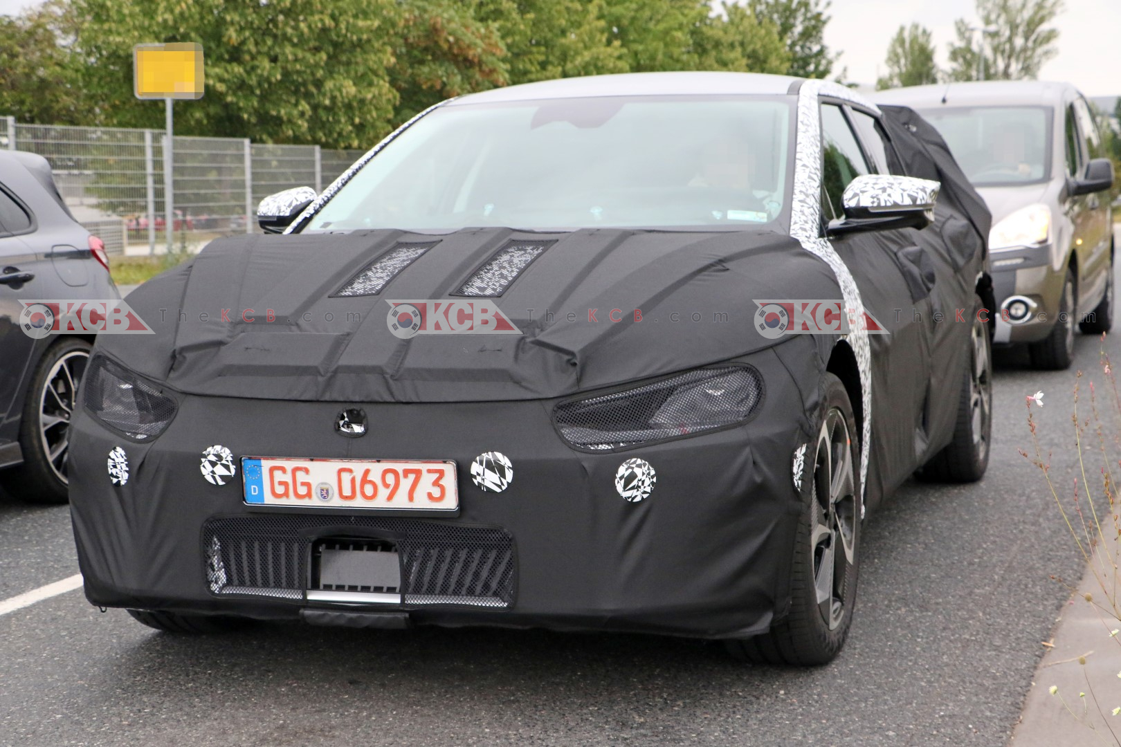 Kia EV Crossover Spied in Germany