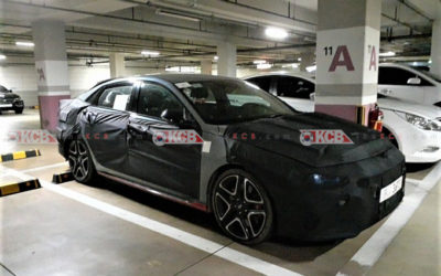 Hyundai Elantra N Prototype Spied Inside Parking