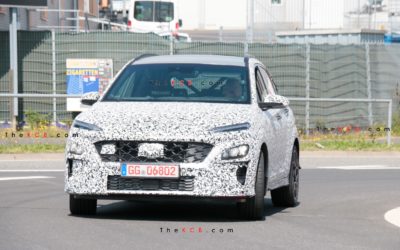 Hyundai Kona N Loses Camouflage While Getting Ready