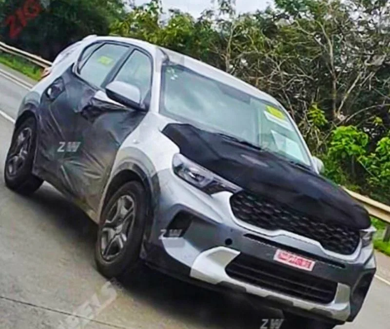 Kia Sonet Caught Completely Undisguised