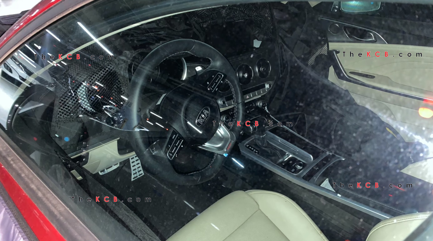 Kia Stinger Facelift Interior Leaked