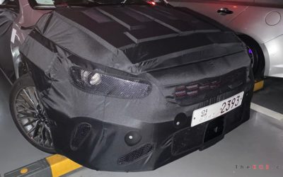 Kia Forte Facelift Spied Up Close