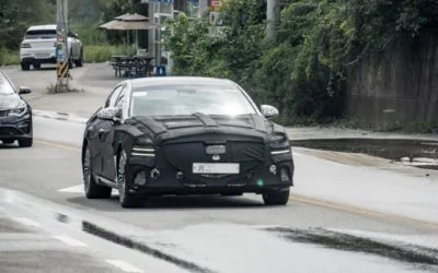 Genesis eG80 Spied in South Korea