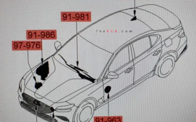 Genesis G70 Facelift Leaked on Maintenance Manual