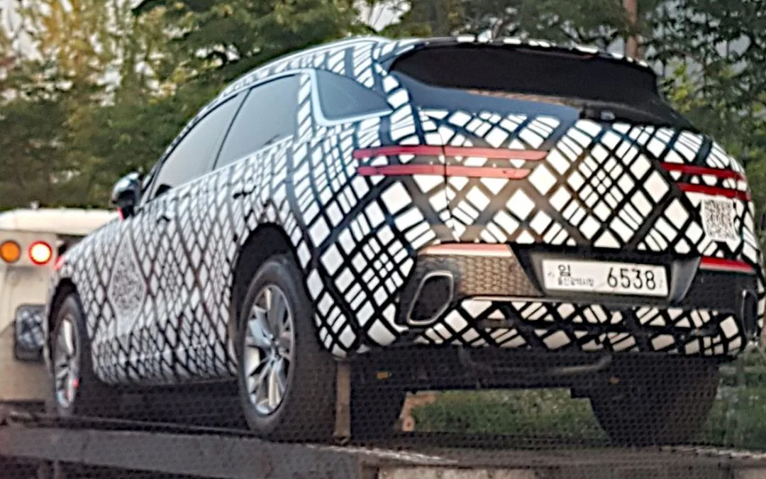 Genesis GV70 Wears Promotional Vinyl Wrap, to be Revealed Soon