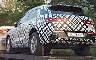 Genesis GV70 Wears Promotional Vinyl Wrap, to be Revealed Soon