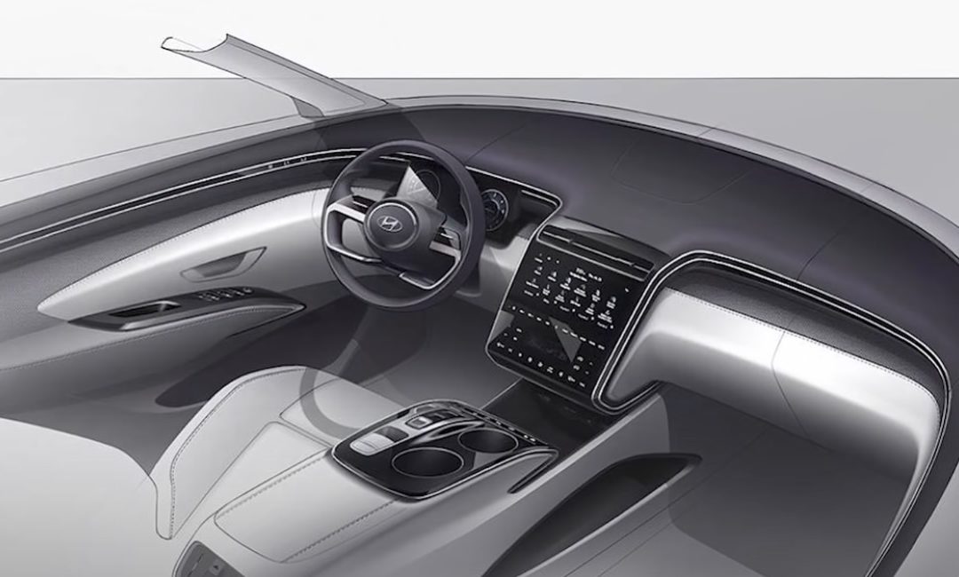 New Hyundai Tucson Interior Sketch