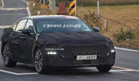 Next-gen Kia K7 Diamond Pattern Lights Up as the DRL LED - Korean Car Blog