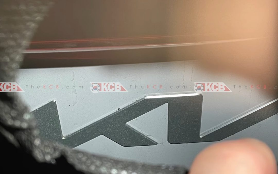 New Kia Logo Mounted in K8 Prototype