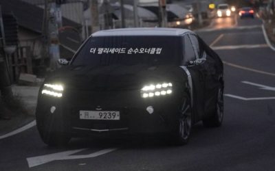 Genesis JW EV Crossover Spied with Production Lights