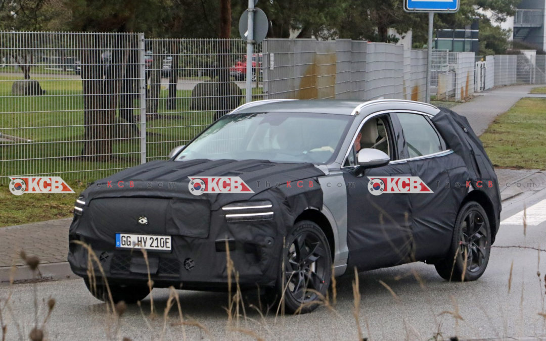 Genesis GV70e Electric SUV Spied in Europe