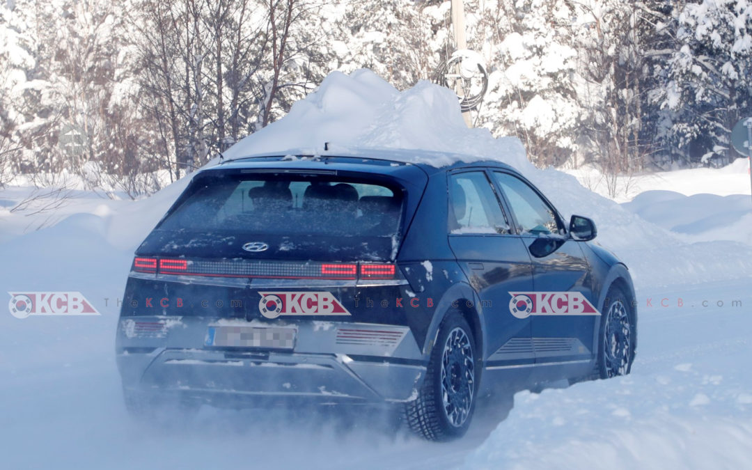Hyundai IONIQ 5 Spied Undisguised in the Snow