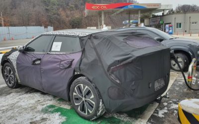 Kia CV Bespoke EV Crossover Spied