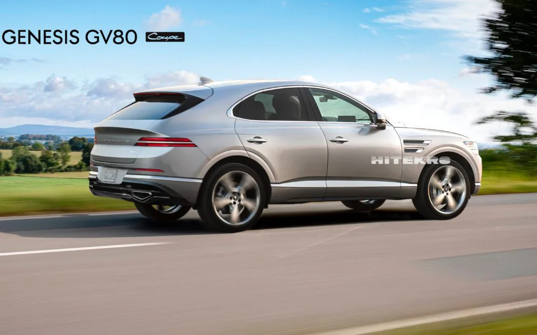 Genesis GV80 Coupe Rendering, Rear View