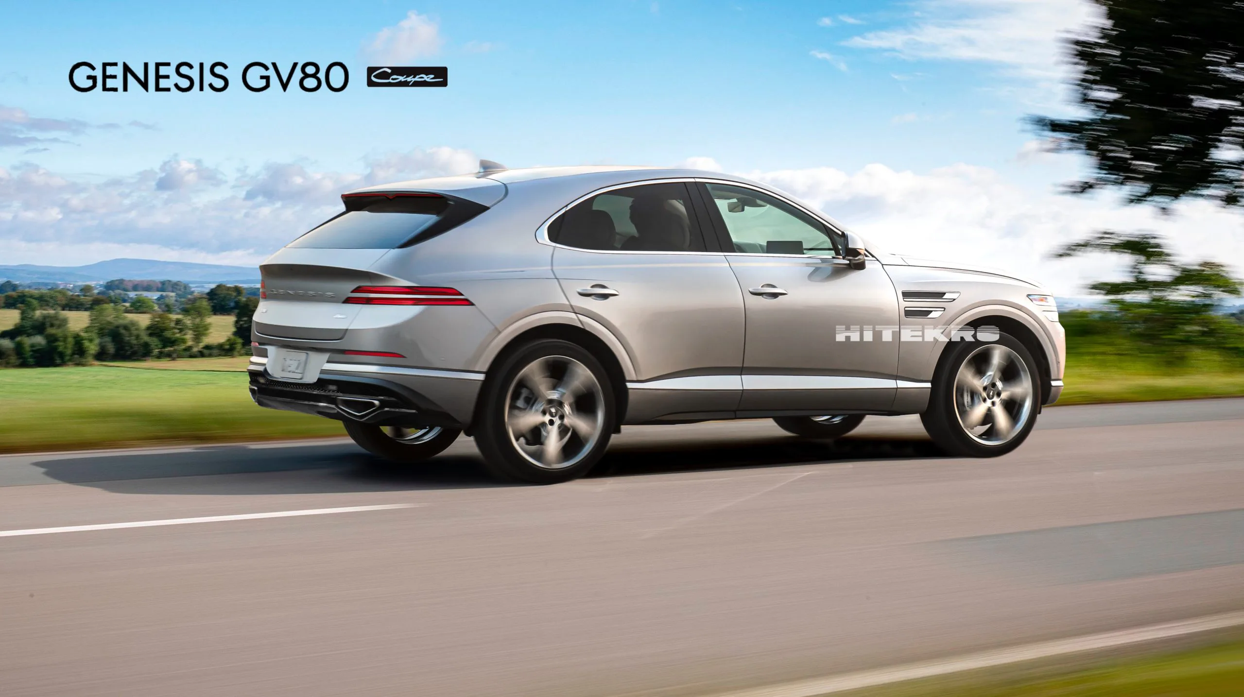genesis gv80 coupe rear